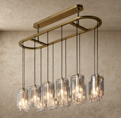 Lacour Clear Glass Linear Chandelier