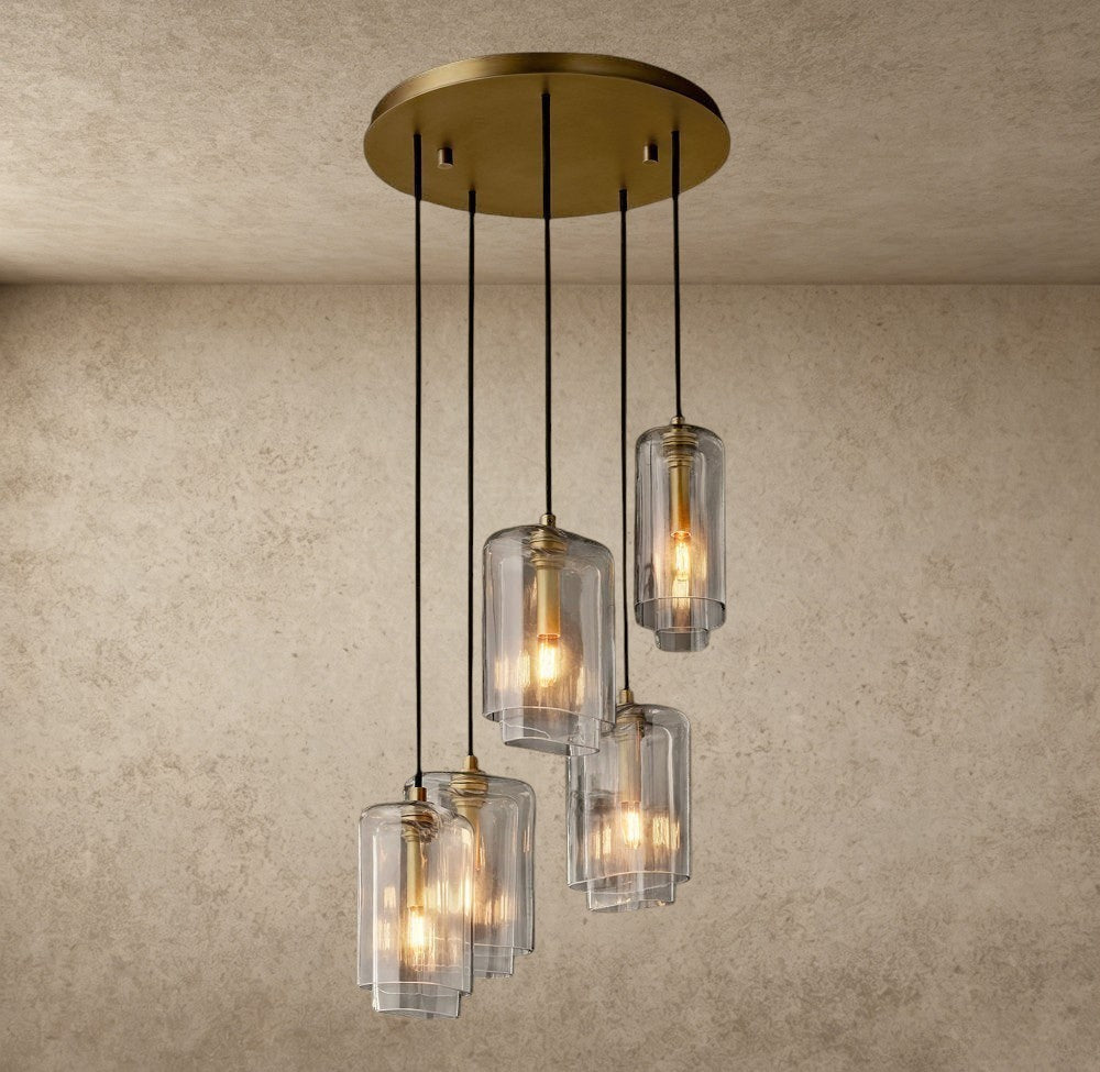 Lacour Clear Glass Cluster Chandelier