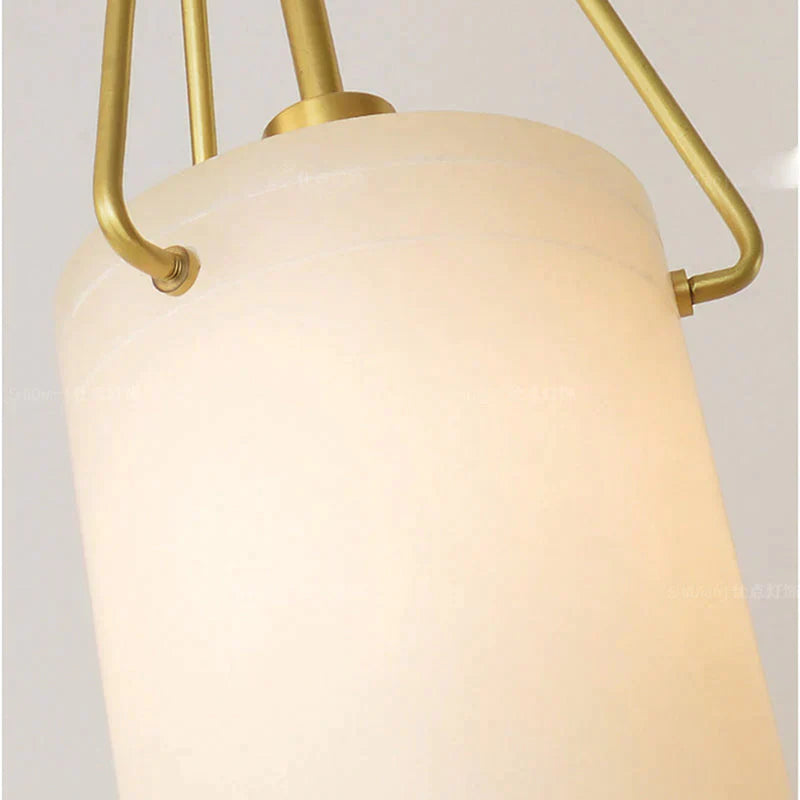 Nina Modern Alabaster Pendant Light, Alabaster Pendant Lamp Besides Bed