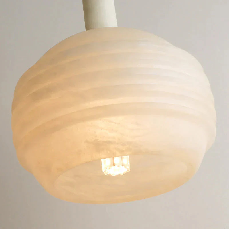 Nina Modern Alabaster Pendant Light, Alabaster Pendant Lamp Besides Bed