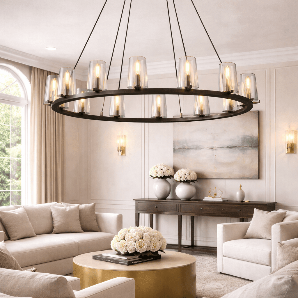 Puailace Round Chandelier - GILDLAMPS