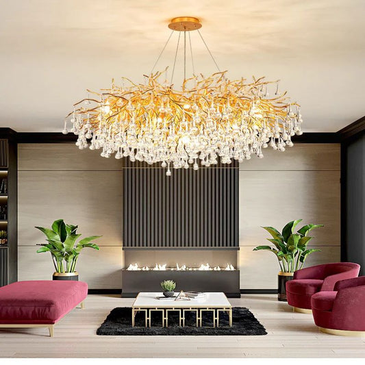 Rain Living Room Branch Chandelier - GILDLAMPS
