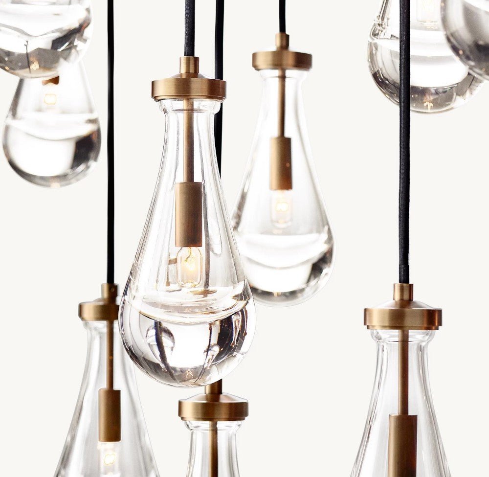 Raindrop Rectangular Chandelier 54" - GILDLAMPS