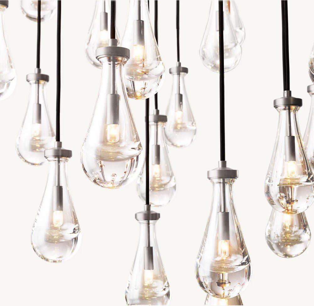 Raindrop Rectangular Chandelier 54" - GILDLAMPS