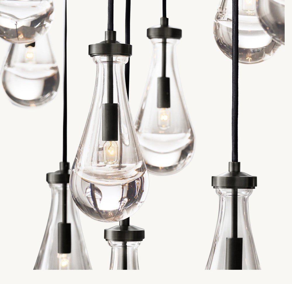 Raindrop Rectangular Chandelier 54" - GILDLAMPS