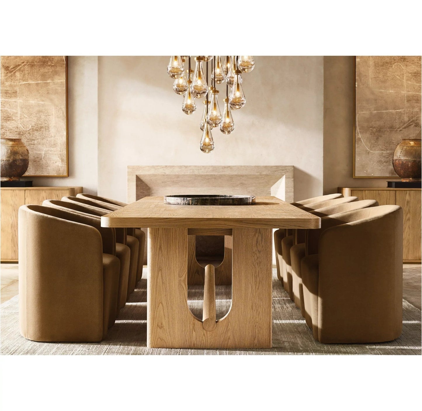 Raindrop Rectangular Chandelier 54", 72" - GILDLAMPS