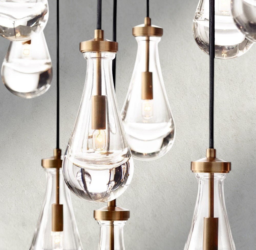 Raindrop Rectangular Chandelier 54", 72" - GILDLAMPS