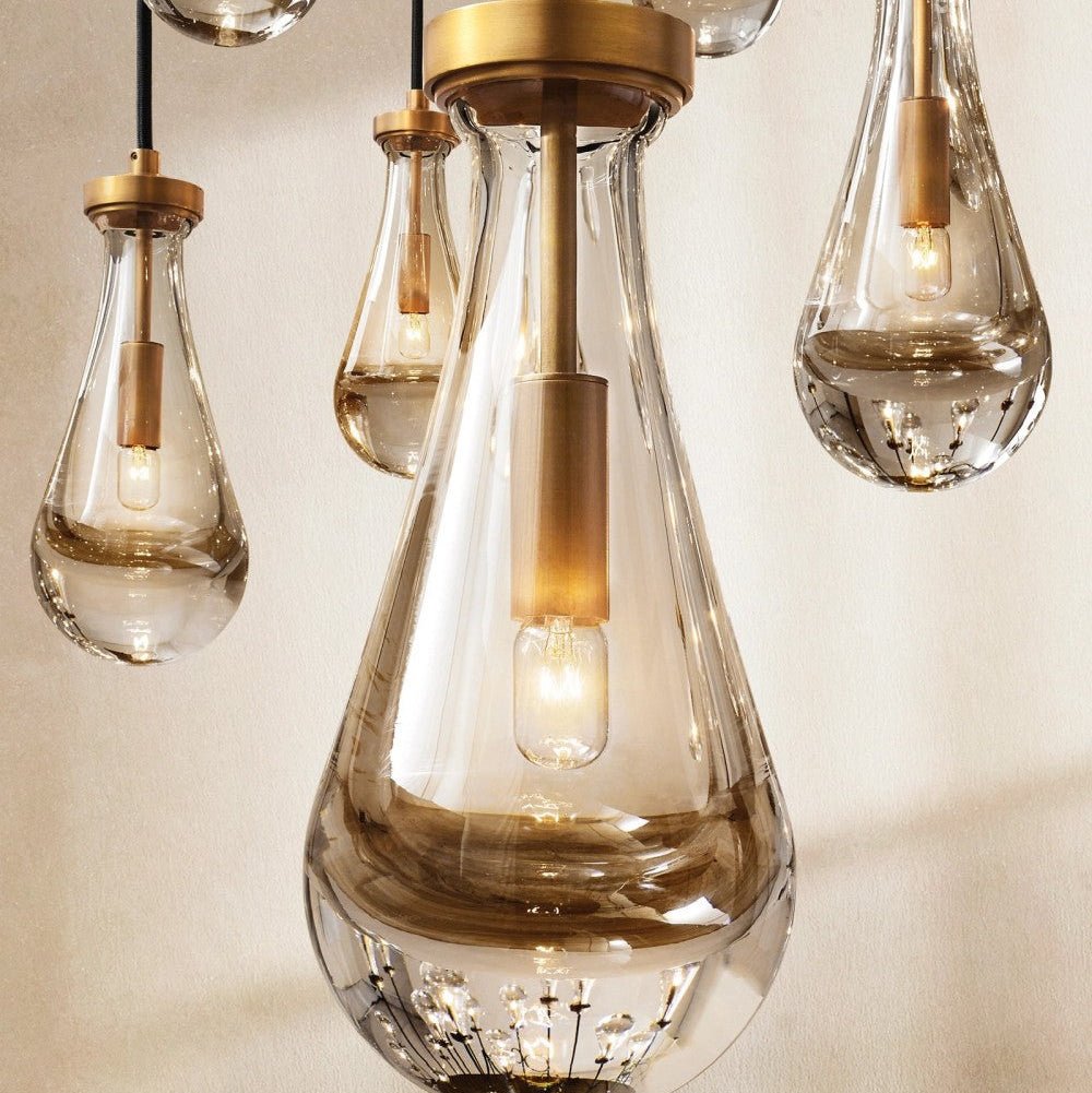 Raindrop Rectangular Chandelier 54" - GILDLAMPS