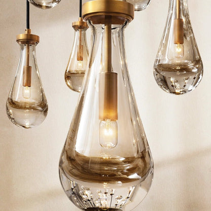 Raindrop Rectangular Chandelier 54" - GILDLAMPS