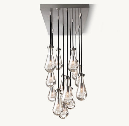 Raindrop Rectangular Chandelier 54" - GILDLAMPS