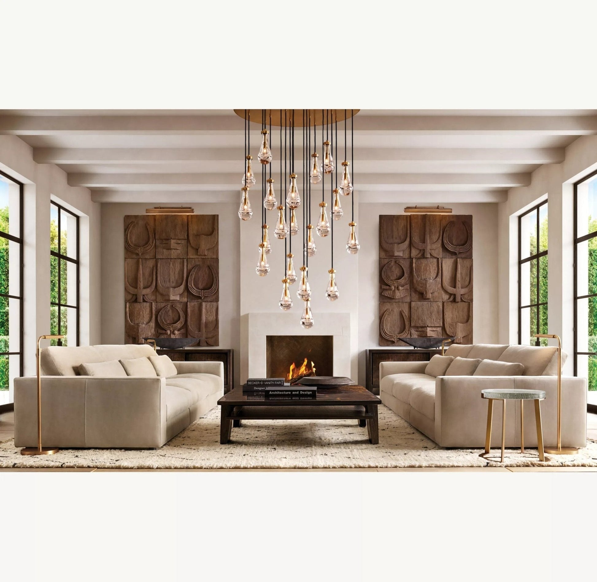 Raindrop Round Chandelier 18", 36", 47", 60" - GILDLAMPS