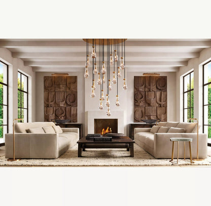 Raindrop Round Chandelier 18", 36", 47", 60" - GILDLAMPS