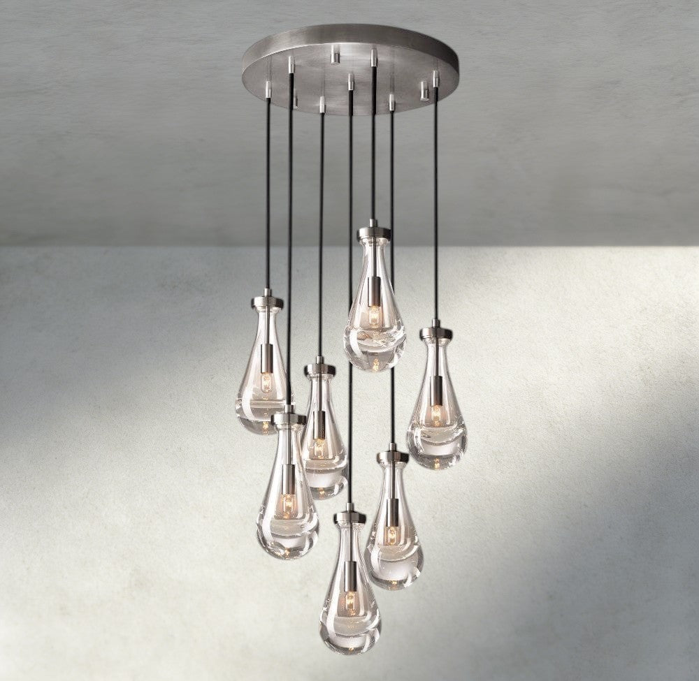 Raindrop Round Chandelier 18", 36", 47", 60" - GILDLAMPS