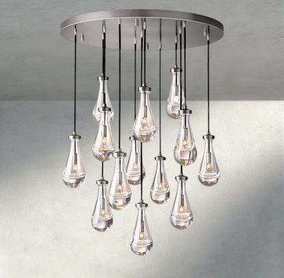 Raindrop Round Chandelier 18", 36", 47", 60" - GILDLAMPS