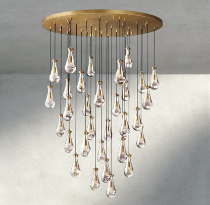 Raindrop Round Chandelier 18", 36", 47", 60" - GILDLAMPS