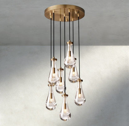 Raindrop Round Chandelier 18", 36", 47", 60" - GILDLAMPS