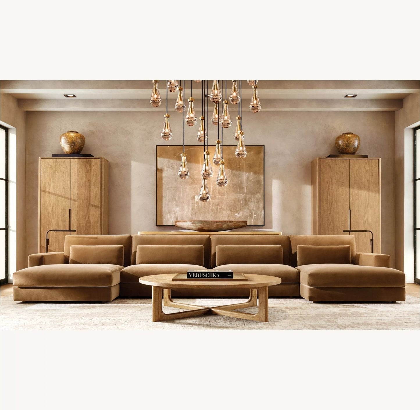 Raindrop Round Chandelier 18", 36", 47", 60" - GILDLAMPS