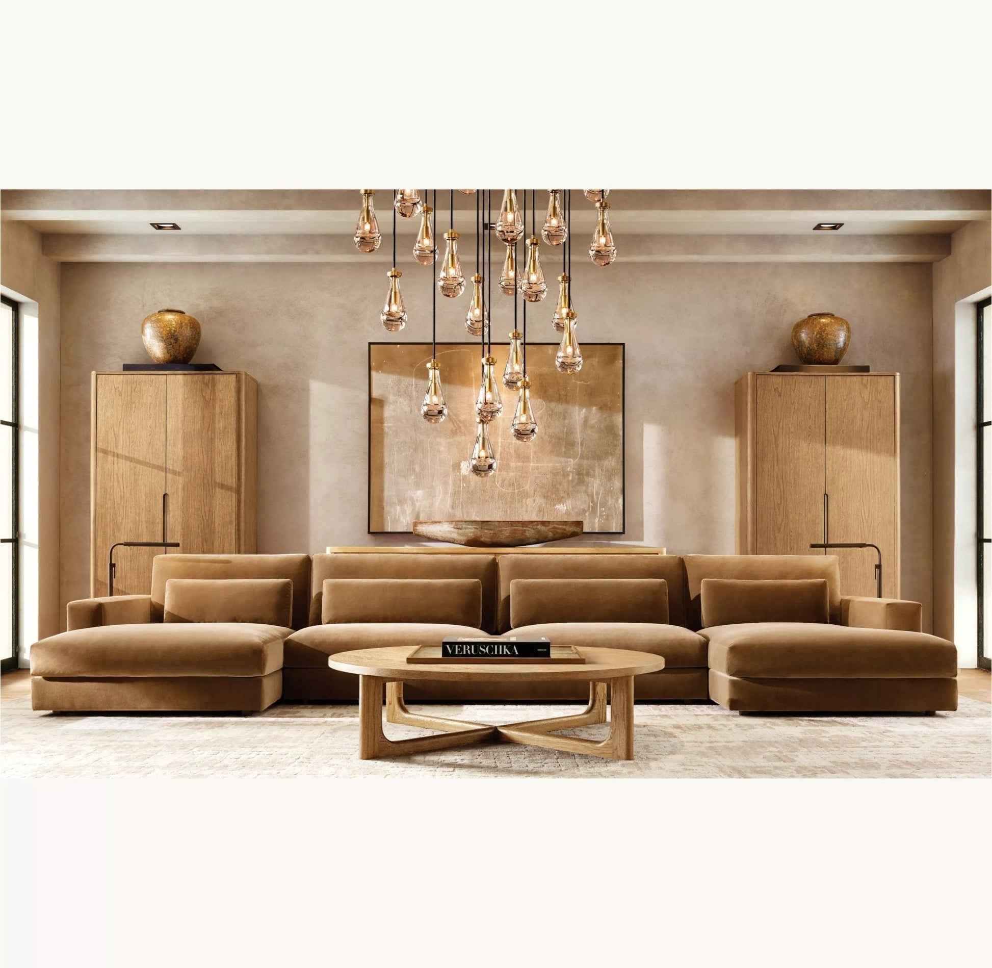 Raindrop Round Chandelier 18", 36", 47", 60" - GILDLAMPS