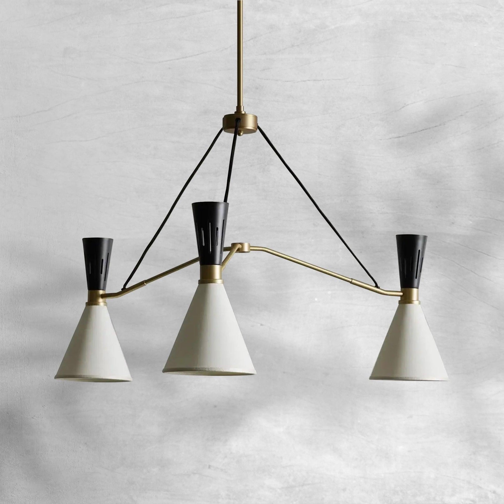 Ramsey 3-Light Round Chandelier - GILDLAMPS