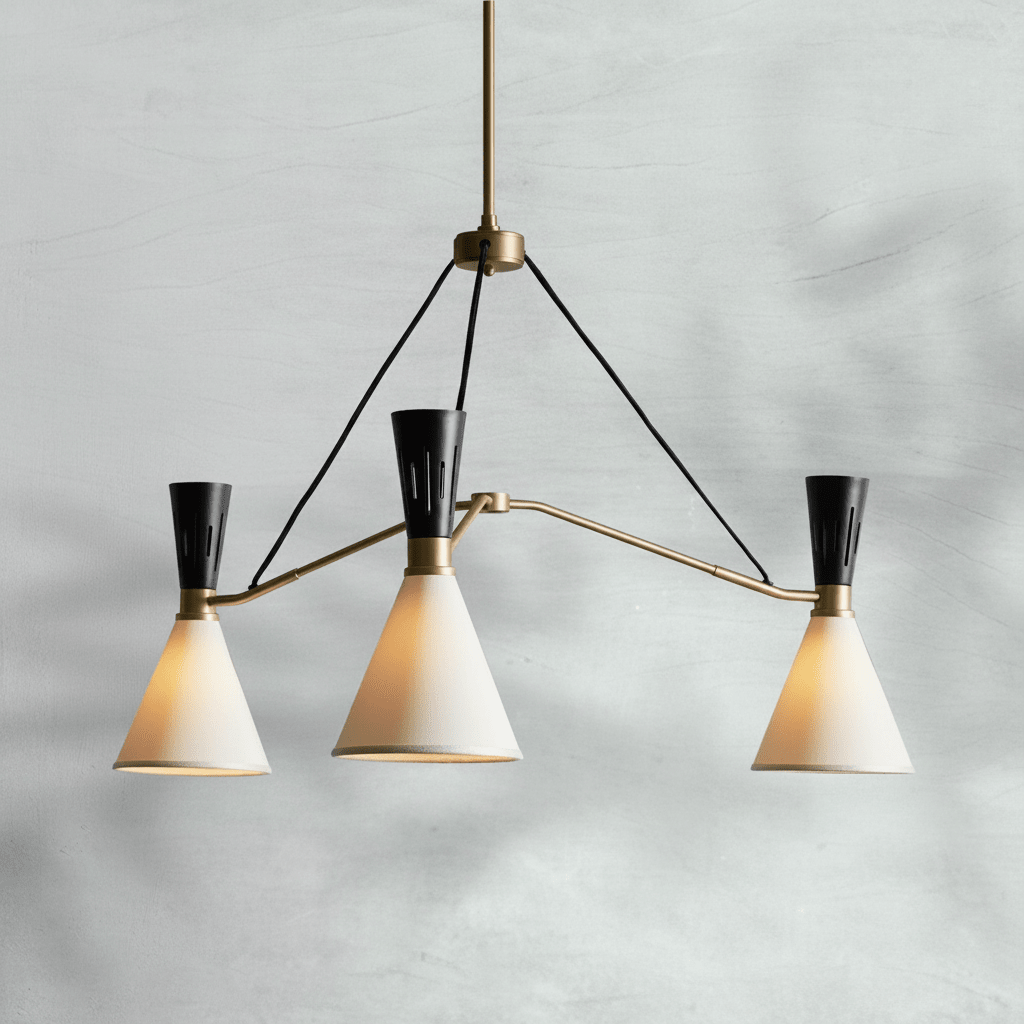 Ramsey 3-Light Round Chandelier - GILDLAMPS
