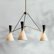 Ramsey 3-Light Round Chandelier - GILDLAMPS