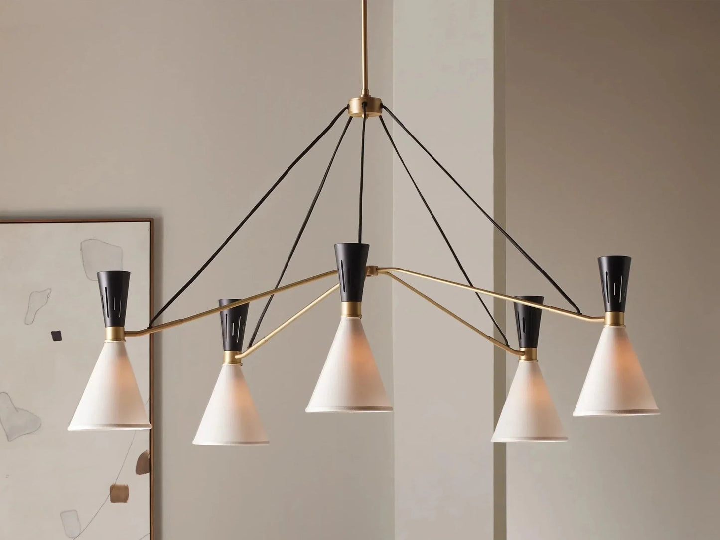 Ramsey 5 - Light Round Chandelier - GILDLAMPS