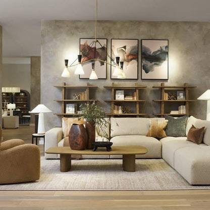Ramsey 5 - Light Round Chandelier - GILDLAMPS
