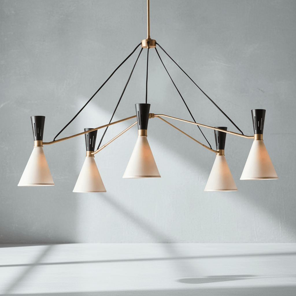Ramsey 5-Light Round Chandelier - GILDLAMPS