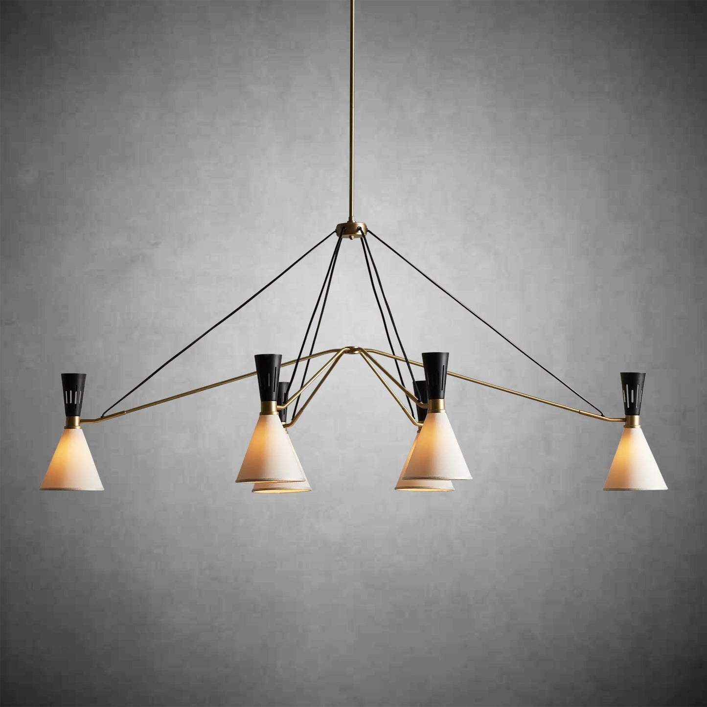 Ramsey 6 - Light Linear Chandelier - GILDLAMPS
