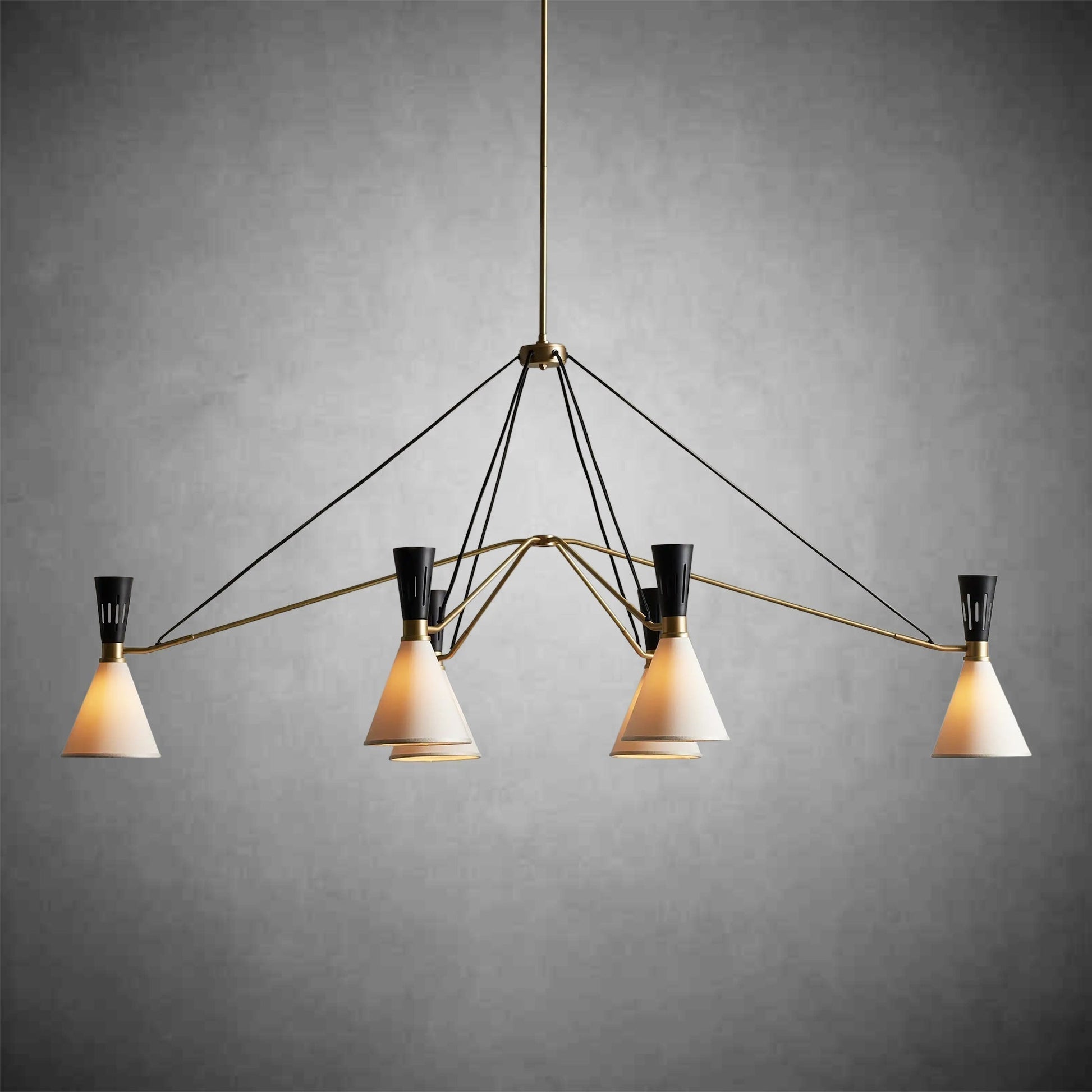 Ramsey 6 - Light Linear Chandelier - GILDLAMPS