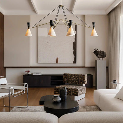 Ramsey 6 - Light Linear Chandelier - GILDLAMPS