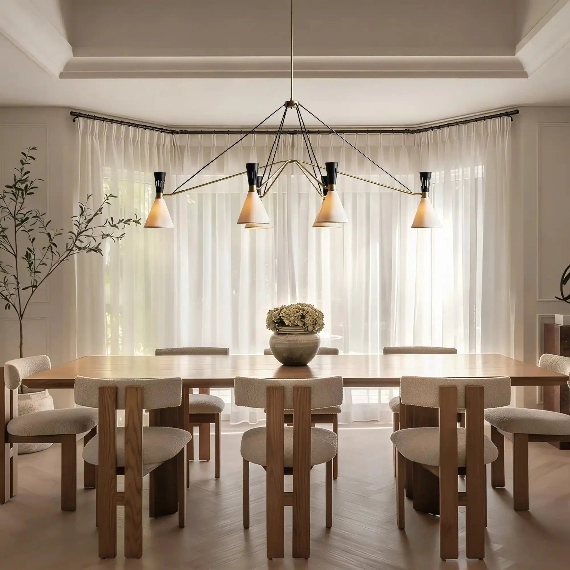 Ramsey 6 - Light Linear Chandelier - GILDLAMPS
