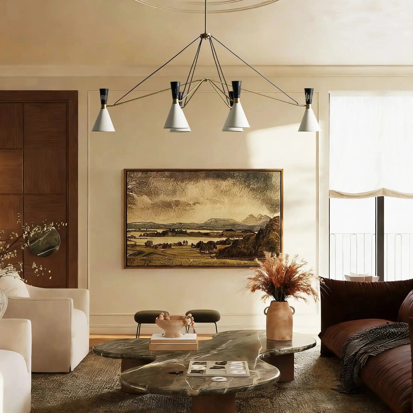 Ramsey 6 - Light Linear Chandelier - GILDLAMPS