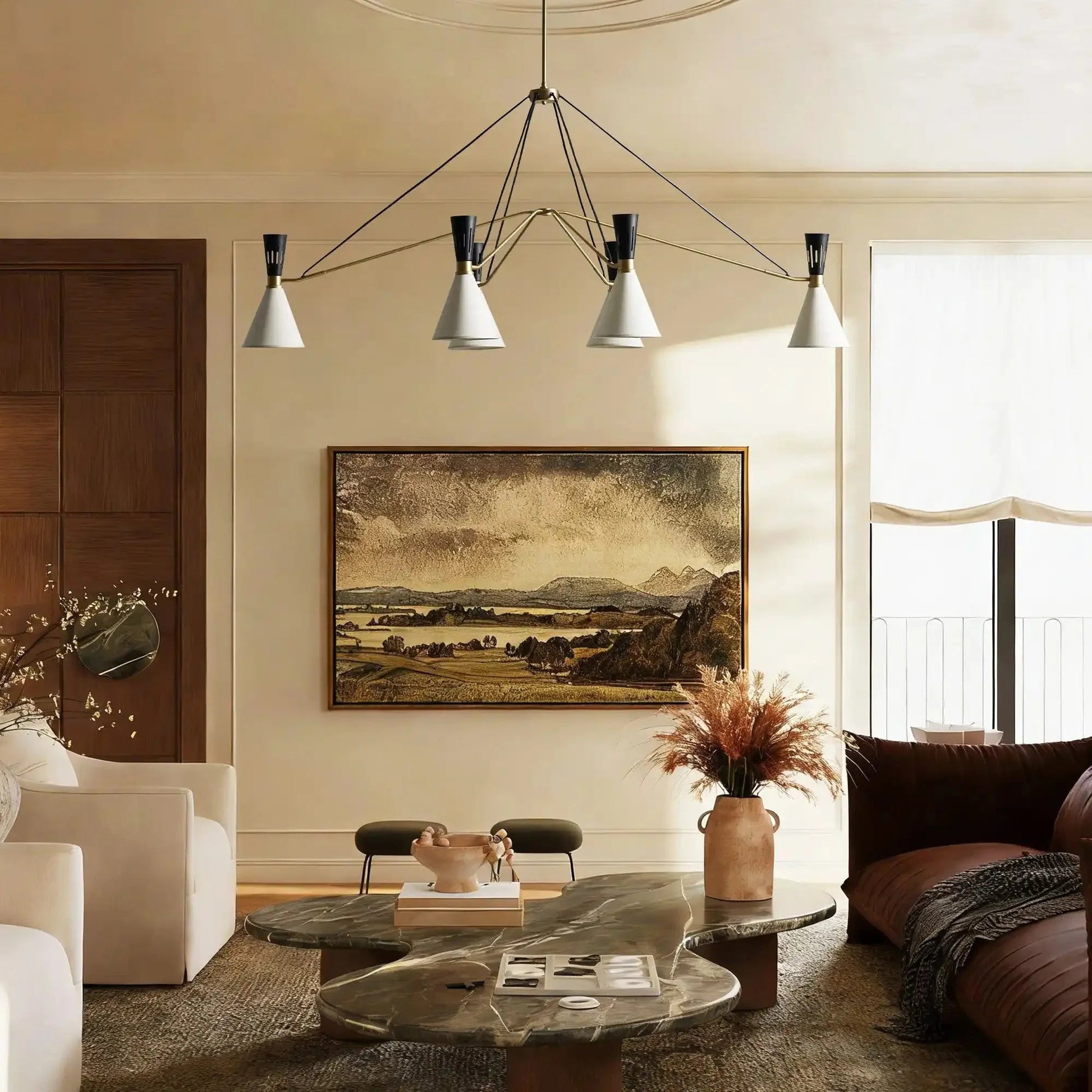 Ramsey 6 - Light Linear Chandelier - GILDLAMPS