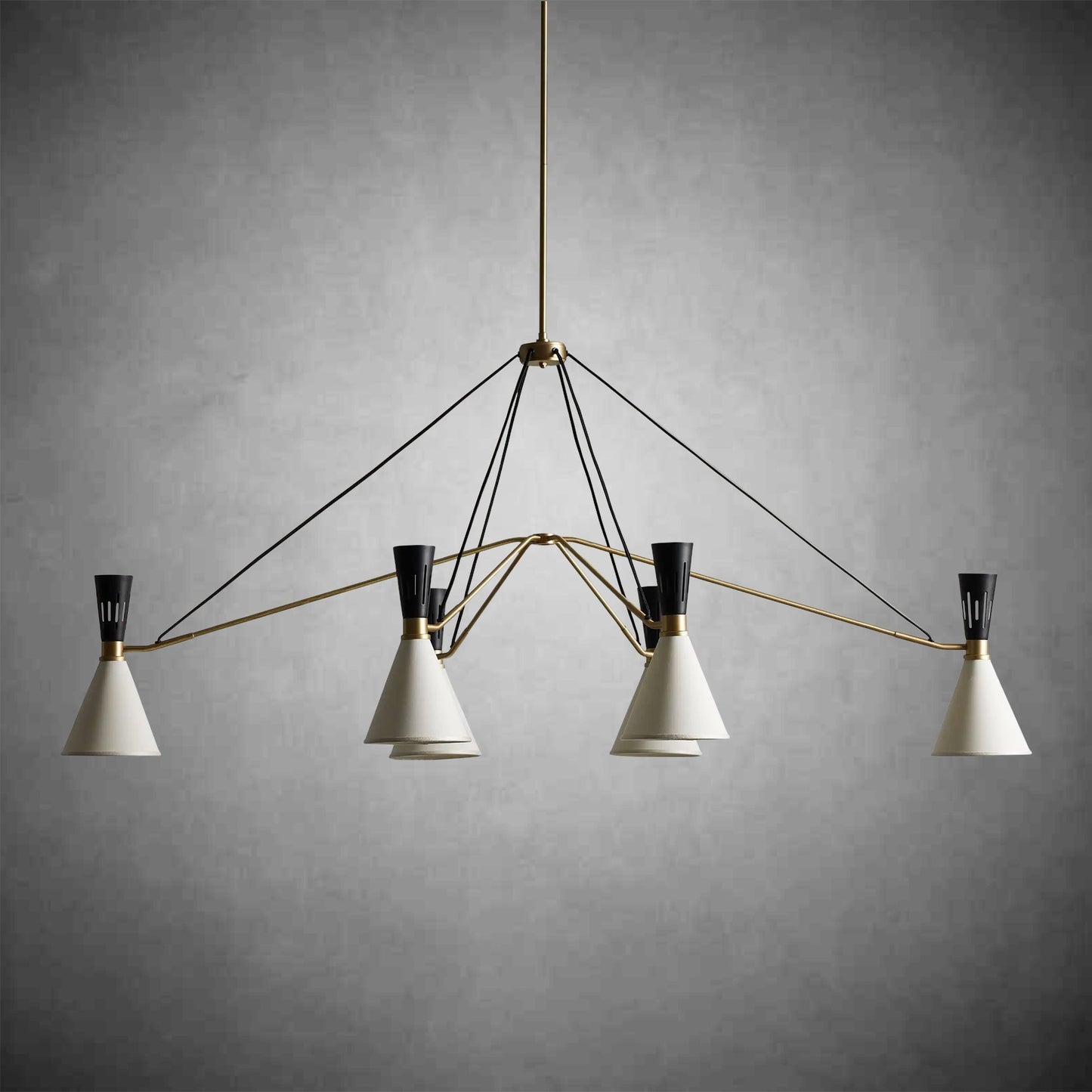 Ramsey 6 - Light Linear Chandelier - GILDLAMPS