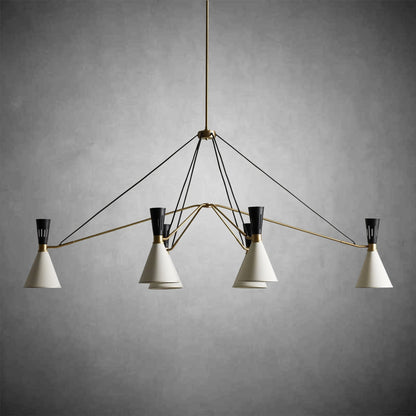 Ramsey 6 - Light Linear Chandelier - GILDLAMPS