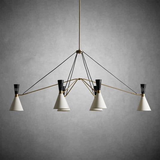 Ramsey 6 - Light Linear Chandelier - GILDLAMPS