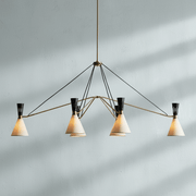 Ramsey 6-Light Linear Chandelier - GILDLAMPS