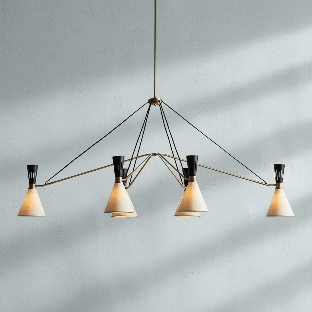 Ramsey 6-Light Linear Chandelier - GILDLAMPS