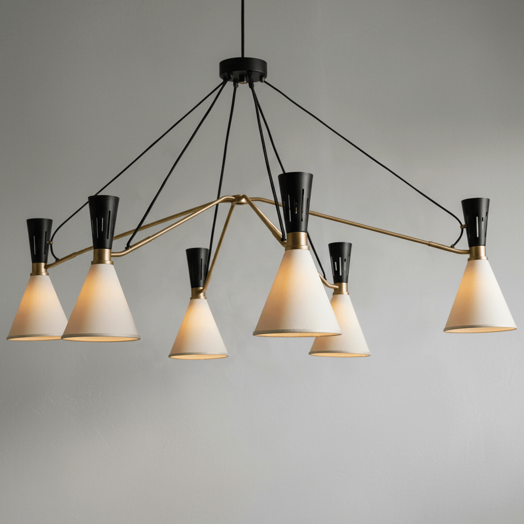 Ramsey 6-Light Linear Chandelier - GILDLAMPS