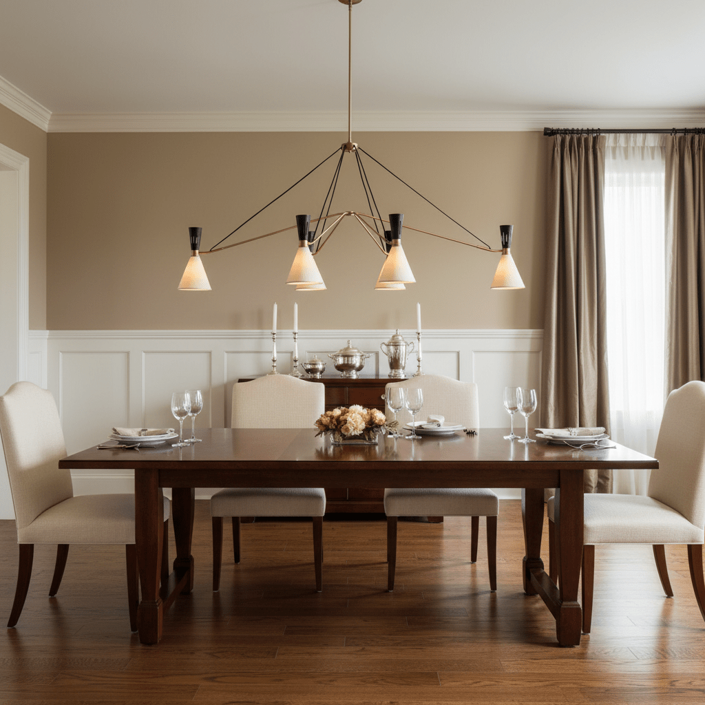 Ramsey 6-Light Linear Chandelier - GILDLAMPS