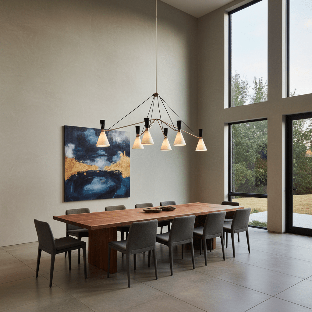 Ramsey 6-Light Linear Chandelier - GILDLAMPS