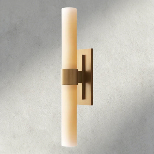 Ravay Milk Glass Linear Sconce - GILDLAMPS