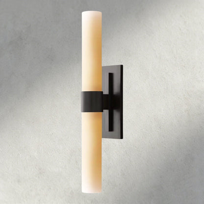 Ravay Milk Glass Linear Sconce - GILDLAMPS