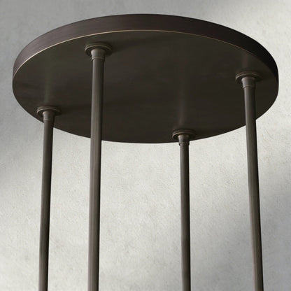 Ravay Round Milk Glass Chandelier 36", 48", 60" - GILDLAMPS
