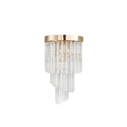 Rhea Palms Crystal Sconce - GILDLAMPS