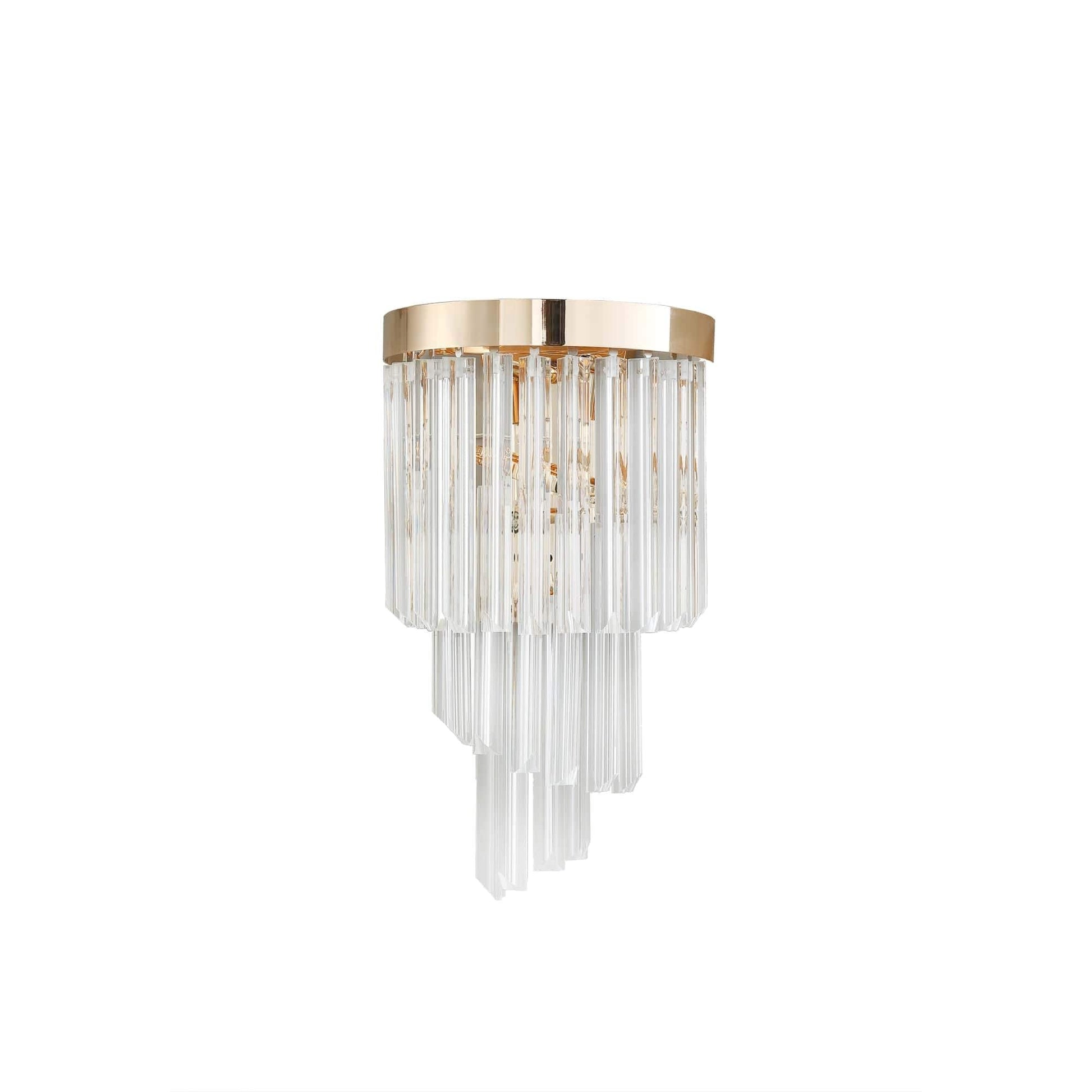 Rhea Palms Crystal Sconce - GILDLAMPS