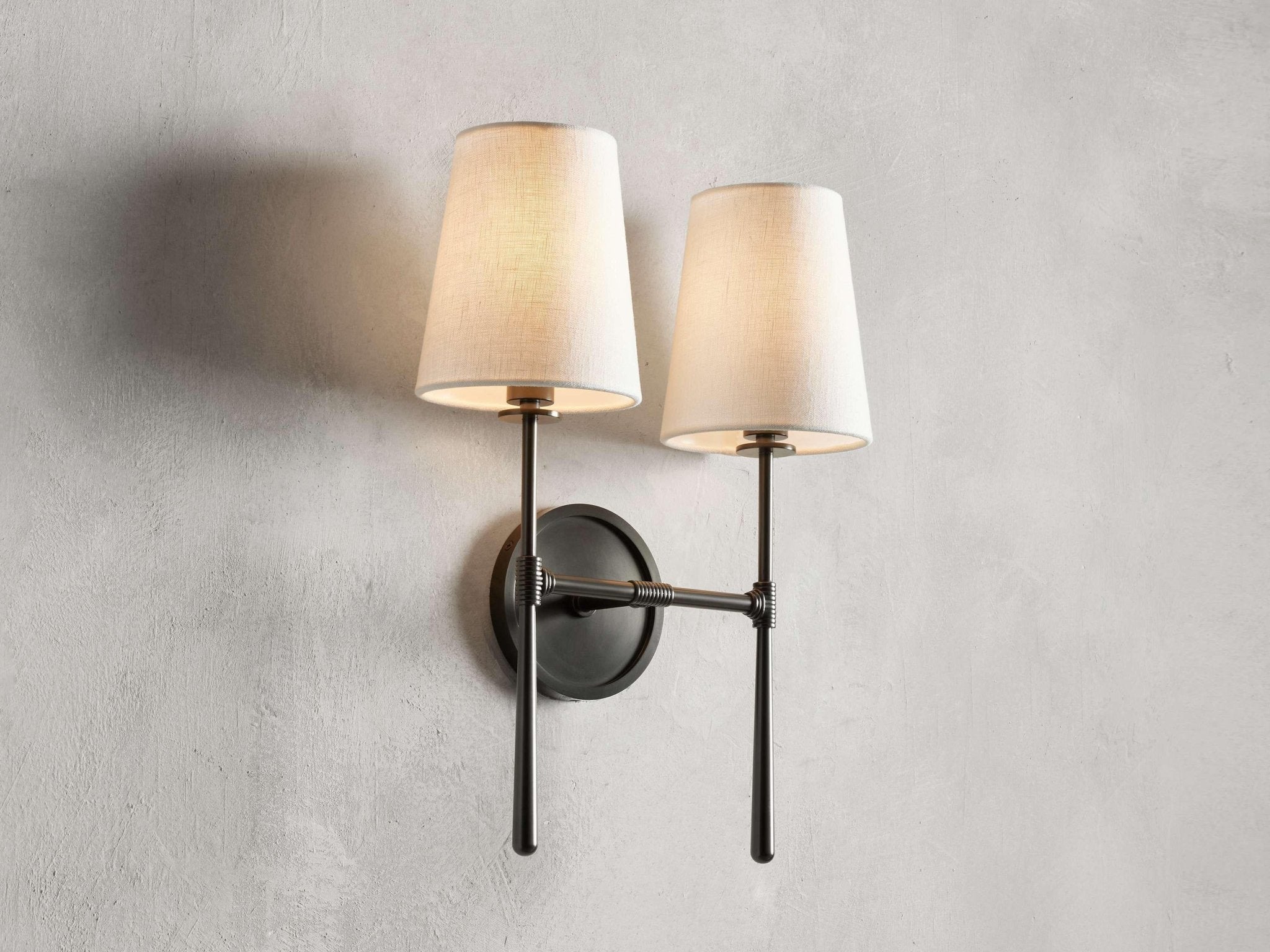 Rhodes 2-Light Wall Sconce - GILDLAMPS