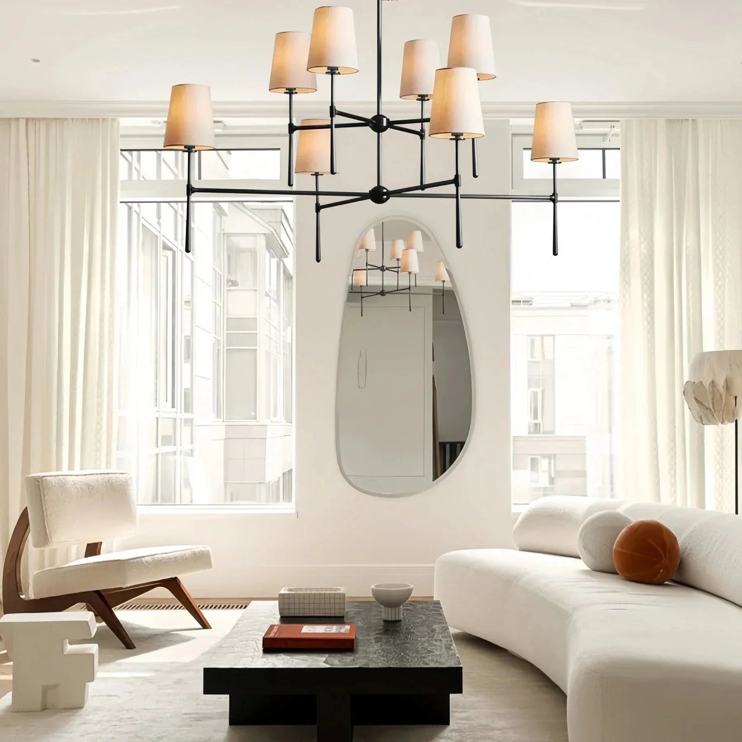 Rhodes 2 - Tier Round Chandelier - GILDLAMPS