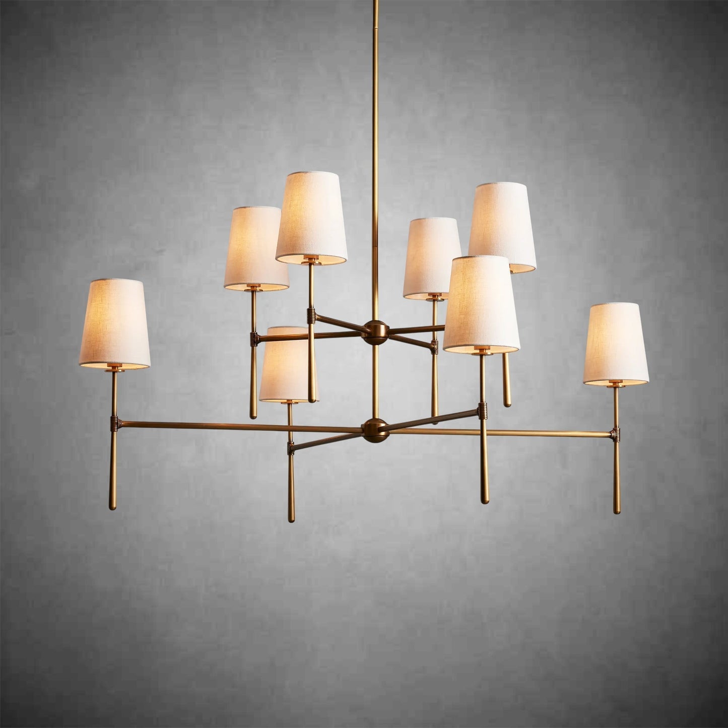 Rhodes 2 - Tier Round Chandelier - GILDLAMPS